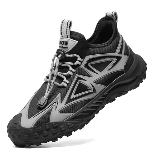 Mens Hiking Trail Running Shoes,Ventilation Hole,Trailing,Trekking,Camping,Walking,Water,Non Slip,Breathable Sneakers