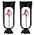 2 Pack Outdoor Faucet Covers for Winter, 13" W x 25" H Sprinkler Freeze Protector Outside Yard Hydrant Insulated Hose Bib Protector Cover Socks, Spigot Pipe Covers Freeze Protection Black