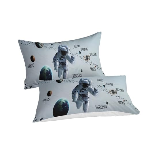 Parure de couette astronaute 3D art style de qualité supérieure 135x200 cm - 3