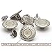 20mm Replacement Jean Tack Buttons GHQ No Sew Metal Buttons 12 Set
