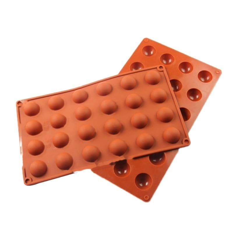 24 Cavity Stereo Round Silicone Cake Mould Mini Half Sphere Baking Molds Cupcake Mold for Dessert Pudding Kitchen