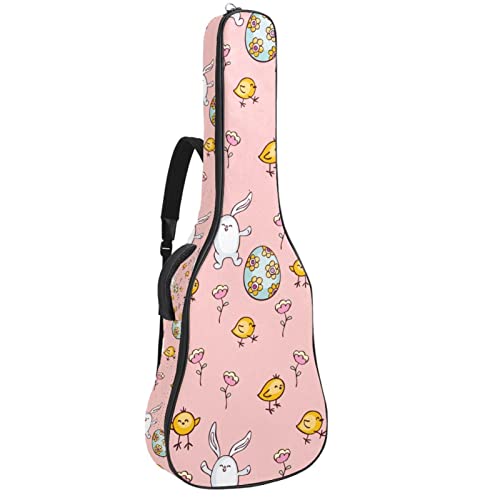 Sac à dos guitare acoustique étanche avec organiseur de sac à motif chatons