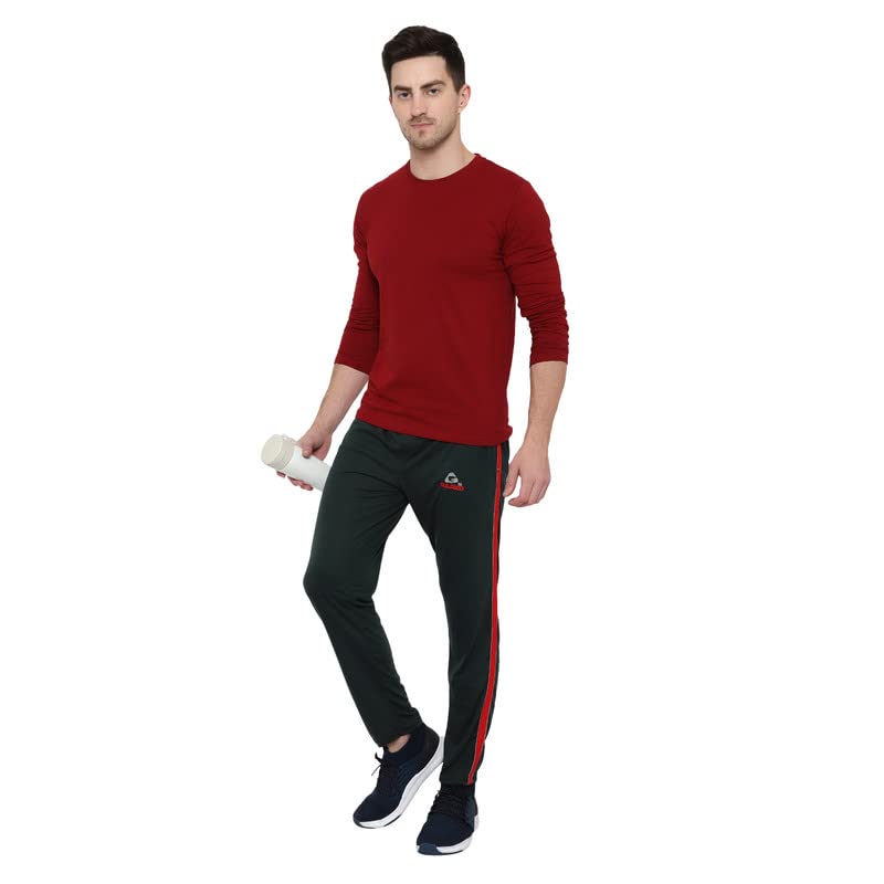 Image of GOLAZO Regular Fit Multicolor Cotton Track Pants for Men with Comfort and Style in Your Athelisure Wear