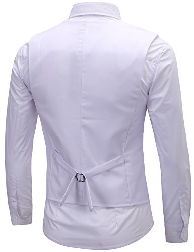 Men's Vest Formal Business Slim Fit Sleeveless Dress Vest Waistcoat3