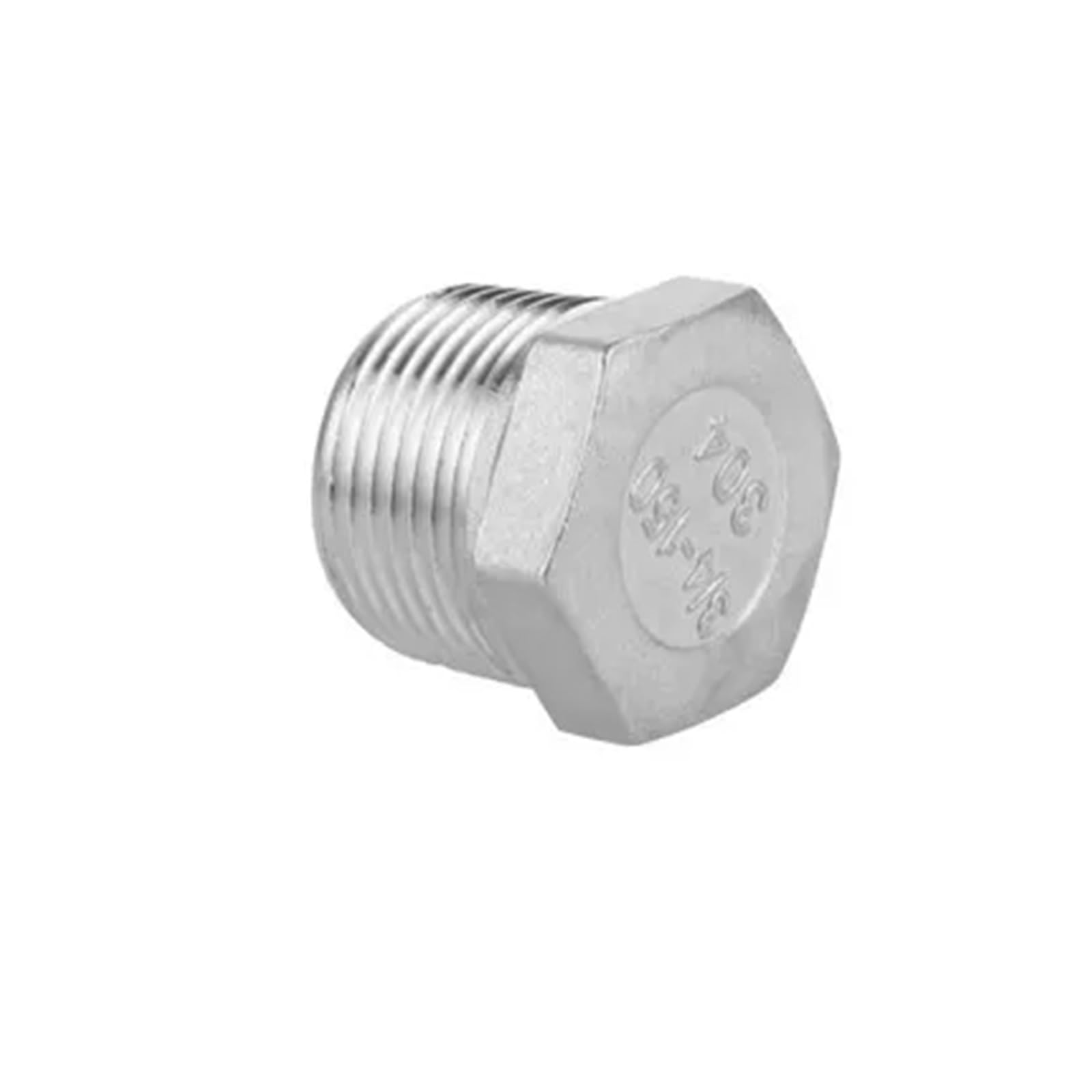 Bouchon à vis extérieur en acier inoxydable 304 durable de 90 x 63 mm