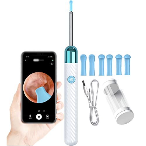 Limpiador de oídos visual con cámara auditiva 1200W y endoscopio oido con silicona para niños