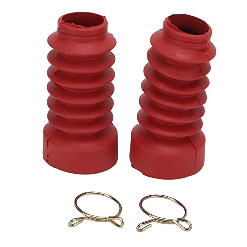 Image of Astibym 2PCS Shock Absorber Dust Cover Rubber Dio 18/27/28/34/35 (Red)