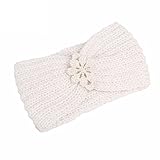 [page_title]-OSYARD Damen Mädchen Stirnband Kopfband Headband, Frauen Winter Warm Gestrickte Stirnbänder mit Strass Häkeln Headwrap Haarband Hut Cap Ohr Wärmer Elegante Mode Kopfband Elastische Ohrenwärmer