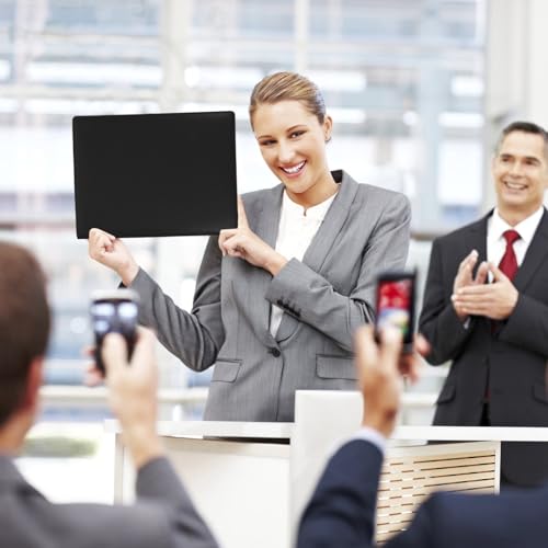 Porte-documents portable plusieurs compartiments en cuir noir pour organiser vos dossiers A4