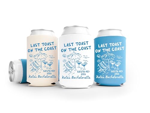 Personalized Last Toast On The Coast Bachelorette Can