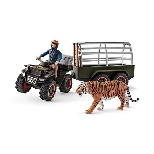 Schleich 42351 Quad Bike with Trailer and Ranger Figure