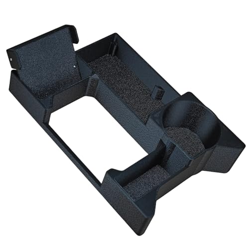 Image of Upgraded Center Console Storage for Jimny Manual, ABS Plastic, Removable Mobile Holder, Cup Holder, Card Holder (Pack of 1)