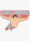 Nacho Libre Eagle Powers Sticker - Sticker Graphic -Stickers for Hydroflask Water Bottles Laptop Computer Skateboard, Waterproof Decal Stickers