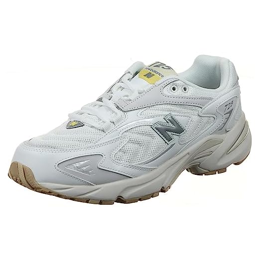 New Balance Tênis masculino 725, Branco/favo de mel/cinza, 36