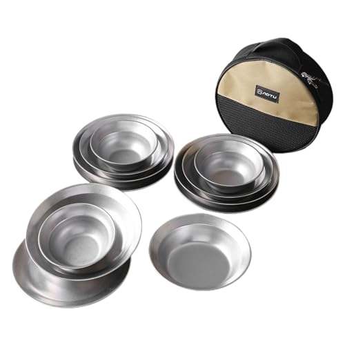 Vaisselle de camping en acier inoxydable durable : kit 12 pièces de qualité supérieure
