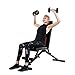 Vanswe Foldable Workout Bench Adjustable Weight Bench Press 650 LBS Weight Capacity for Strength Training Home Gym Equipment