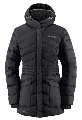 VAUDE Women's Randon Down Parka Jacket - Black, Size 38