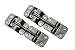 2 Pack: RV T-Style Door Holder Catch 3-1/2" for Latch Holder Camper Trailer Cargo Hatch Black