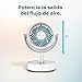 Imagen de Cecotec Ventilador de Sobremesa Circulador de Aire de Batería EnergySilence 800 Cyclone Desk Portable Cool