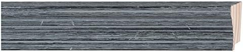 Picture Frame Moulding (Wood) 100ft Bundle - Rustic Color Finish - 2.25" Width - 1/2" Rabbet Depth