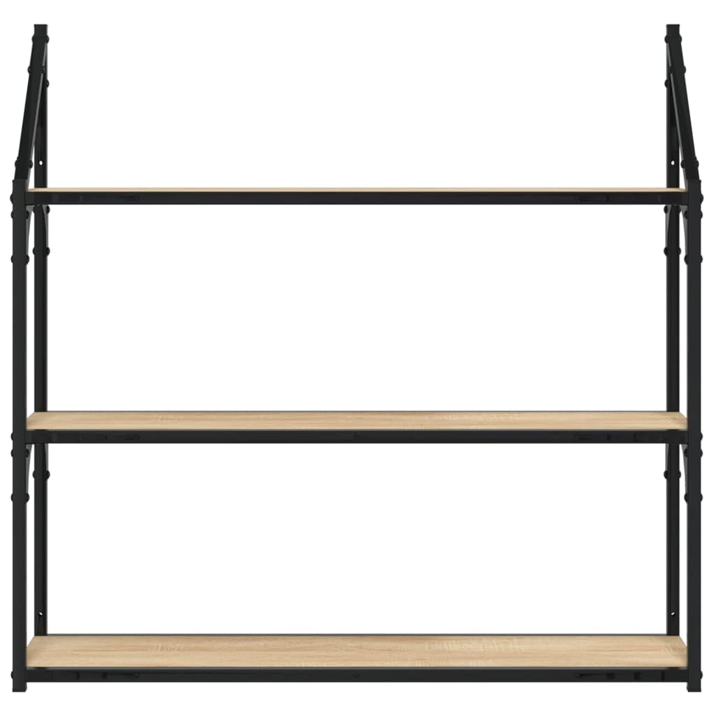 Générique étagère Murale 3 Niveaux chêne Sonoma 80x21x78,5 cm,835455