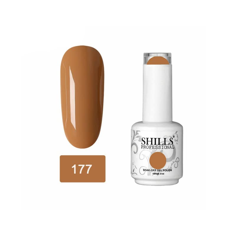 Image of SHILLS PROFESSIONAL Uv /Led Soak Off Glossy Finish Nail Polish Nail Art Nail Polish Color Shade 177, 15 Ml