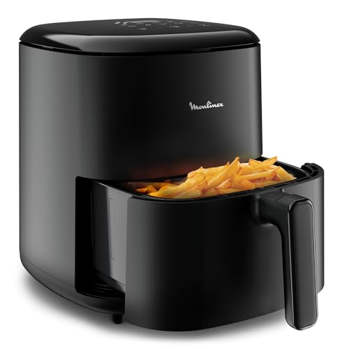 Moulinex Easy Fry Max Friteuse sans huile, Capacité XL de 5 L, Jusqu'à 6 personnes, 10 programmes...