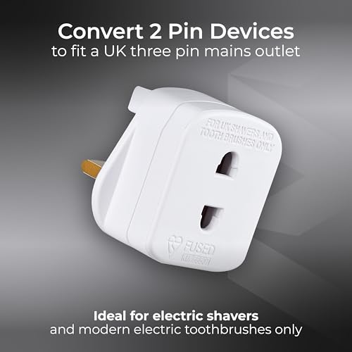 Image of Masterplug SHADC-MP Shaver Adaptor White