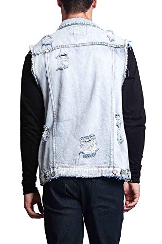Rocker Denim Jean Vest Jacket3