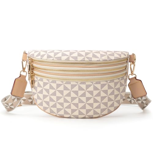 LBiayion Small Crossbody Sling Bags for Women – Vegan Leather Fanny Packs with Adjustable Strap – Trendy Chest Bum Belt Bag for Travel and Daily Use