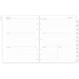 2025 Weekly & Monthly Planner Refill, Letter Size Inserts with Monthly Tabs, Size 5, 8.5'x11', 7-Hole Punched