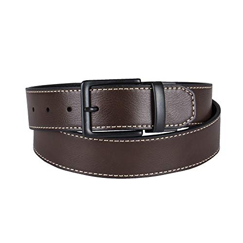 Image of Levi's Leather Men's Levis 40Mm Reversible Belt With Brushed Silver Buckle
