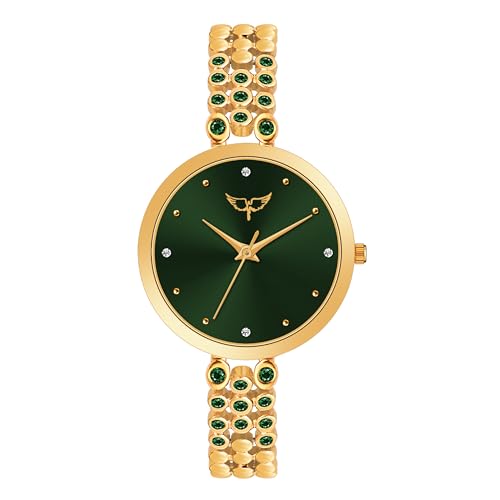 Image of WHITE BIRD Starlet Quartz Analog Dial Premium Stylish Metal Strap Watch for Girls-Women's
