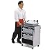 Lakeside 615 - Enclosed Stainless Steel Bussing Cart, 27-3/4"W