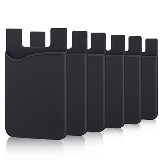 Adhesive Card Holder, 6 Pack Silicone Credit Card Holder for iPhone, Adhesive Silicone Back of Phone Wallet,Rubber Card Holder for Phone Case for iPhone 16 15 14 13 12 Pro Max,iPad,Samsung,LG,Tablet