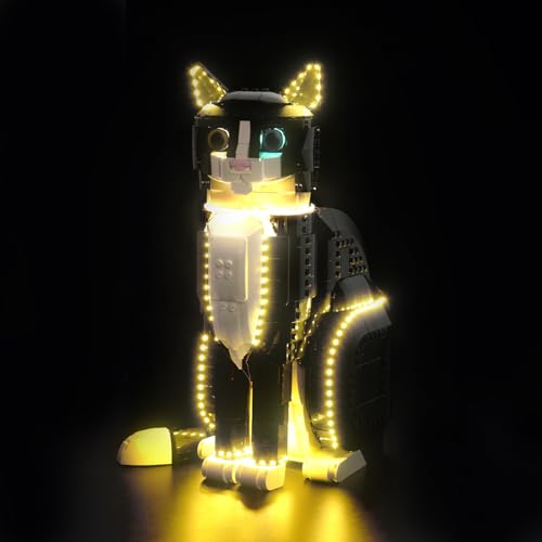 LED Light Kit for Lego 21349 Tuxedo Cat - Lighting Set for Lego Tuxedo Cat Set