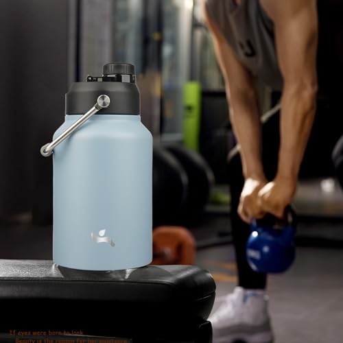 Image of Konokyo 64 oz Insulated Stainless Steel Water Bottle Jug with Handle