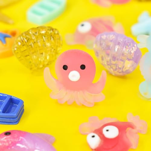 Image of Ulalaza 50 pcs Slime Charms Mixed Set Resin Flatback Making Supplies for DIY Craft Making and Ornament Scrapbooking Beads Assorted Candy Fruit Cake Ornament