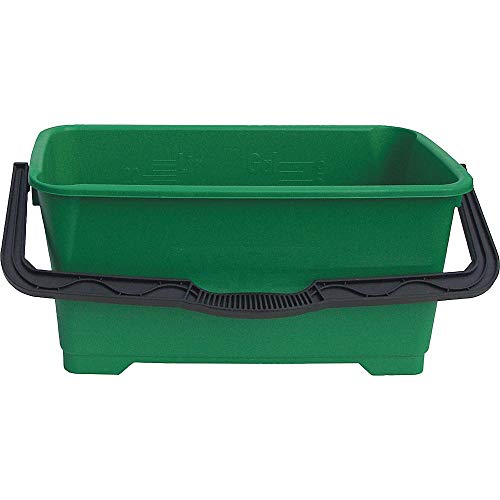 Unger Heavy-Duty Plastic Pro Bucket, Green 6 Gallons