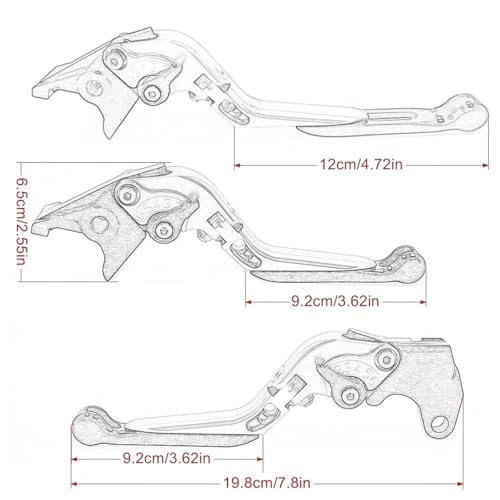 Leviers d'embrayage en aluminium pour CB1000R 2008-2016 CNC