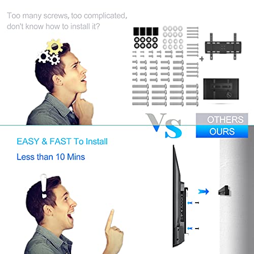 Image of Yaotieci TV Wall Mount Fit for TCL 40 inch 43 inch 48 inch 49 inch 50 inch 55 inch 65 inch Inches TVs, Fit for 40S325 40S330 40S305 43S435 43S405 49S425 50S434 50S525 55S434 55S535 55R635 65S405 65S635 TV Mount Bracket