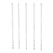 Diamond Hanging Clear Garland Strands of Crystal Beads for Wedding Event Decorations, Home, Ornament Accessories (5 Strands, 20
