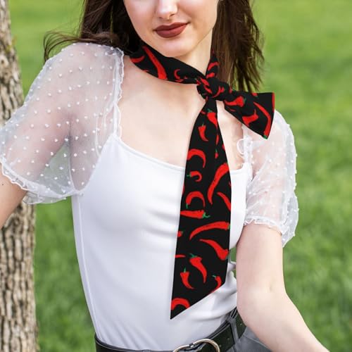 Fall Orange Buffalo Plaid Women's Headscarf Fashion Neck Scarf Lightweight Thin Hairband4