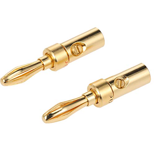 ERYUE Plugue,Conector De Plugue De Banana Conector De Banana Resistente À Corrosão Para Amplificador