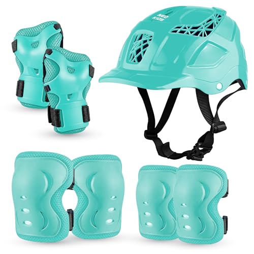 Image of JASPO Neo Kids Protective Gear Set | SX-4 | Knee Pads, Elbow Pads & Wrist Guards for Skating, Cycling & Skateboarding (Small Size)