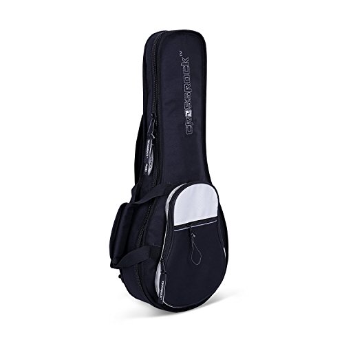 Image of Crossrock A-Style Mandolin Gig Bag with 10mm Padding, Backpack Straps in Silk Grey (CRSG106MASG)