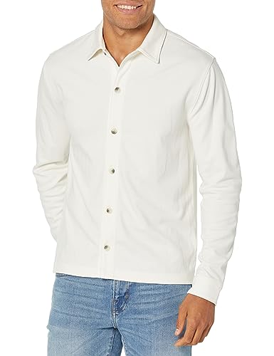 Vince Men's Twill Knit Button Down Shirt