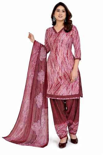 Image of Yashika Women'S Unstitched Crepe Dress Materials | Crepe Salwar Suit For Women | Suit Material For Women Unstitched