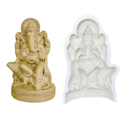 Image of Ganesha Idol Making Mold / / /Mould - Hight 7.5 inch Art Sculpture Mould for Clay, and Eco-Friendly Idols