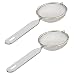 Produktbild K&G GP1966 2er Set Teesieb | Weiß & Silber | Metallsieb Ø 8 cm | feinmaschig | Küchensieb | Haarsieb | Küchen-Utensilien | Sieb